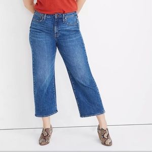 Madewell Curvy Slim Crop Wide Leg Jeans Womens 31